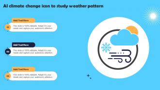 AI Climate Change Icon To Study Weather Pattern