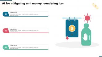 AI For Mitigating Anti Money Laundering Icon Ppt Slides