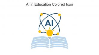 AI In Education Colored Icon In Powerpoint Pptx Png And Editable Eps Format