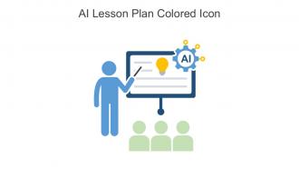 AI Lesson Plan Colored Icon In Powerpoint Pptx Png And Editable Eps Format
