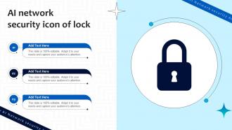 Ai Network Security Icon Of Lock