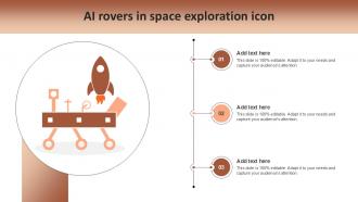 AI Rovers In Space Exploration Icon Ppt Template