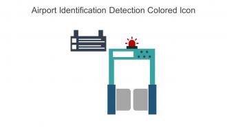 Airport Identification Detection Colored Icon In Powerpoint Pptx Png And Editable Eps Format
