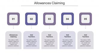 Allowances Claiming Ppt Powerpoint Presentation Icon Visual Aids Cpb
