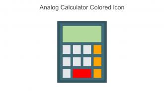 Analog Calculator Colored Icon In Powerpoint Pptx Png And Editable Eps Format