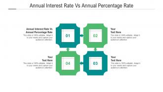 Annual interest rate vs annual percentage rate ppt powerpoint presentation icon aids cpb