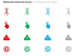 Antenna data upload power technology ppt icons graphics