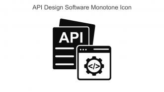 API Design Software Monotone Icon In Powerpoint Pptx Png And Editable Eps Format