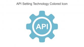 API Setting Technology Colored Icon In Powerpoint Pptx Png And Editable Eps Format