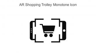 AR Shopping Trolley Monotone Icon In Powerpoint Pptx Png And Editable Eps Format