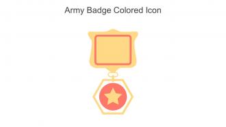 Army Badge Colored Icon In Powerpoint Pptx Png And Editable Eps Format