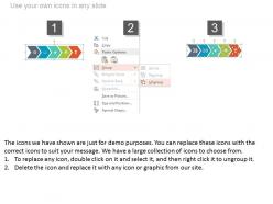 Arrow design timeline with business icons powerpoint slides