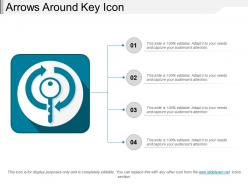 Arrows around key icon