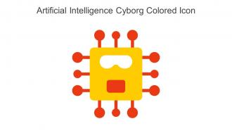 Artificial Intelligence Cyborg Colored Icon In Powerpoint Pptx Png And Editable Eps Format