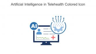 Artificial Intelligence In Telehealth Colored Icon In Powerpoint Pptx Png And Editable Eps Format