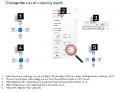 As four staged cube process diagram with icons powerpoint template