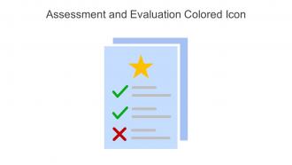 Assessment And Evaluation Colored Icon In Powerpoint Pptx Png And Editable Eps Format
