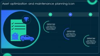 Asset Optimization And Maintenance Planning Icon