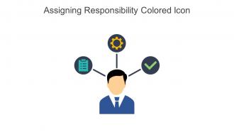 Assigning Responsibility Colored Icon In Powerpoint Pptx Png And Editable Eps Format