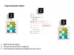 At diary with four bookmarks and icons flat powerpoint design