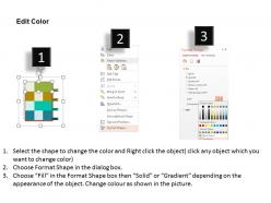 At diary with four bookmarks and icons flat powerpoint design