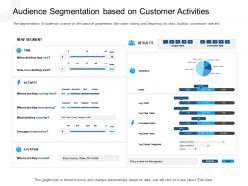 Audience segmentation based on customer activities epson ppt icons