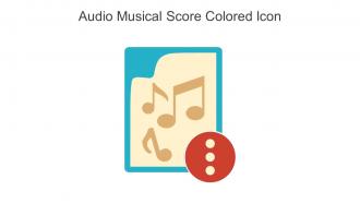 Audio Musical Score Colored Icon In Powerpoint Pptx Png And Editable Eps Format