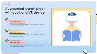 Augmented Learning Icon With Book And VR Device