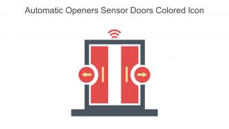 Automatic Openers Sensor Doors Colored Icon In Powerpoint Pptx Png And Editable Eps Format