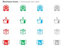 Awards sales statistics packing dispatch ppt icons graphics