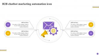 B2b Chatbot Marketing Automation Icon Ppt Template