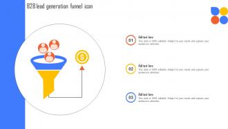 B2B Lead Generation Funnel Icon