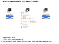 Ba three staged vertical process diagram with icons powerpoint template slide