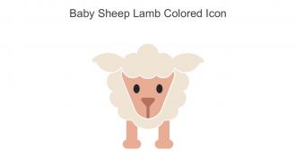 Baby Sheep Lamb Colored Icon In Powerpoint Pptx Png And Editable Eps Format