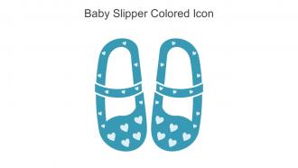 Baby Slipper Colored Icon In Powerpoint Pptx Png And Editable Eps Format