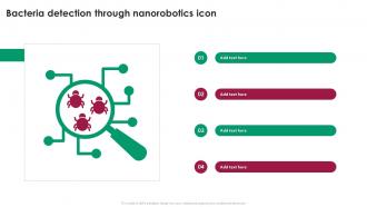 Bacteria Detection Through Nanorobotics Icon Ppt Presentation