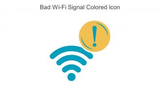 Bad Wi Fi Signal Colored Icon In Powerpoint Pptx Png And Editable Eps Format