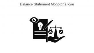 Balance Statement Monotone Icon In Powerpoint Pptx Png And Editable Eps Format