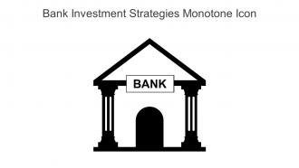 Bank Investment Strategies Monotone Icon In Powerpoint Pptx Png And Editable Eps Format