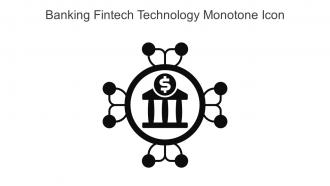Banking Fintech Technology Monotone Icon In Powerpoint Pptx Png And Editable Eps Format