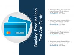 Banking product icon two atm cards