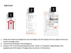 Bar graph arrows with icons flat powerpoint design