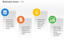 Bar graph dollar calculator laptop ppt icons graphics