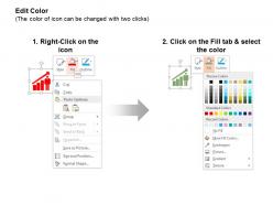 Bar graph growth arrow documents monthly calender ppt icons graphics