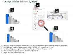 Bar graph with global business icons powerpoint template slide