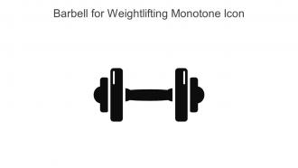 Barbell For Weightlifting Monotone Icon In Powerpoint Pptx Png And Editable Eps Format