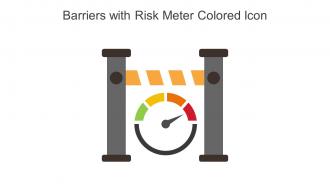 Barriers With Risk Meter Colored Icon In Powerpoint Pptx Png And Editable Eps Format