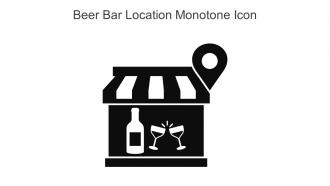 Beer Bar Location Monotone Icon In Powerpoint Pptx Png And Editable Eps Format
