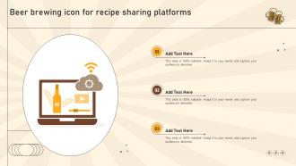 Beer Brewing Icon For Recipe Sharing Platforms