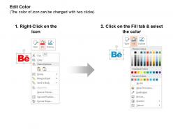Behance flickr git ppt icons graphics